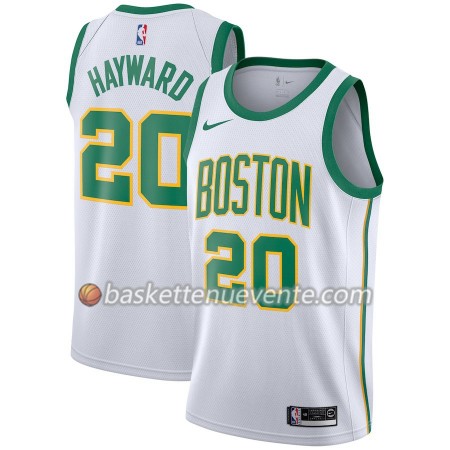 Maillot Basket Boston Celtics Gordon Hayward 20 2018-19 Nike City Edition Blanc Swingman - Homme